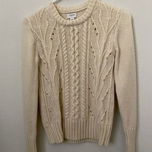 Jcrew factory cable knit sweater